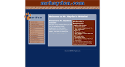 Desktop Screenshot of mrhayden.com