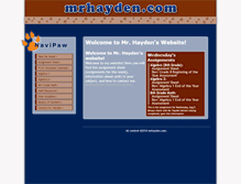 Tablet Screenshot of mrhayden.com